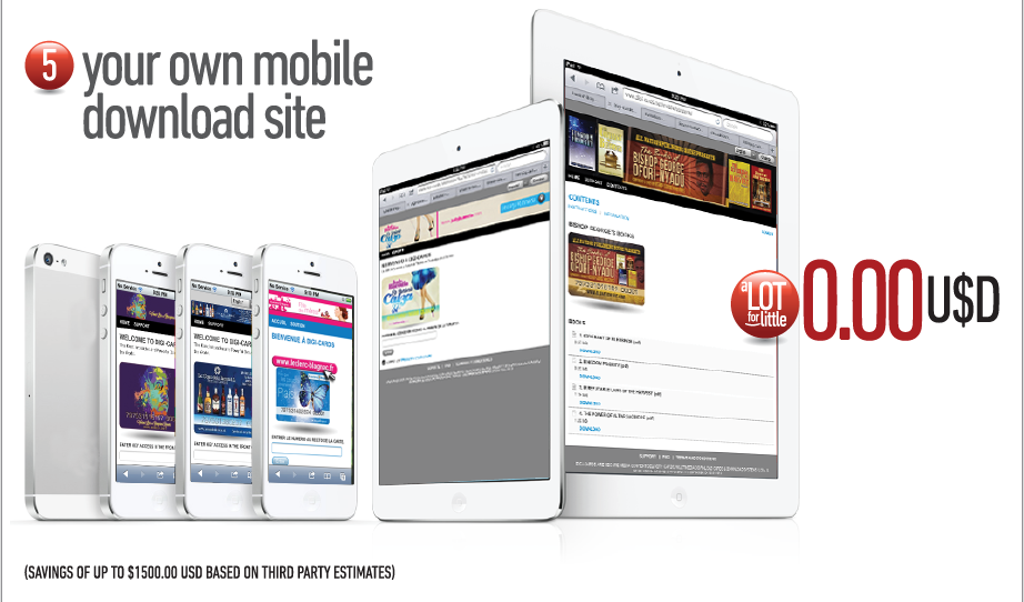 5. Your own mobile download site